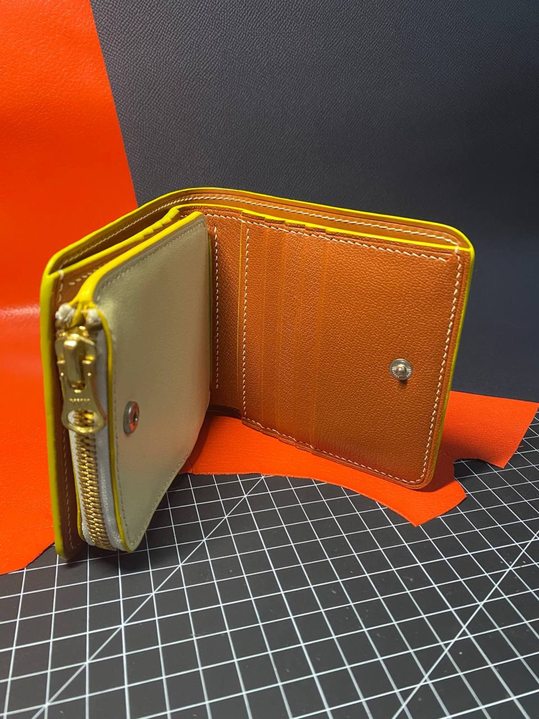 Genuine Leather Wallet (Yellow)